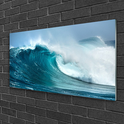 Quadro de vidro Paisagem de ondas