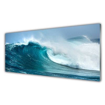 Quadro de vidro Paisagem de ondas
