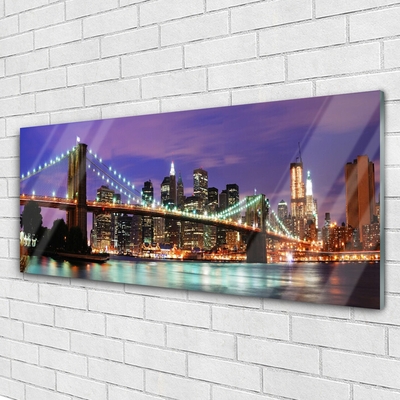 Pintura em vidro Arquitetura da Cidade da Ponte