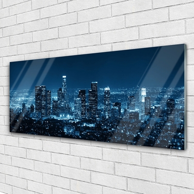 Pintura em vidro Casas da Cidade