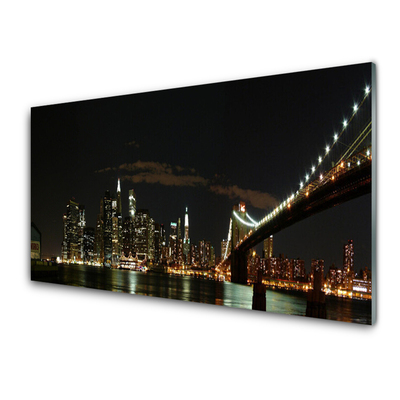 Pintura em vidro Arquitetura da Cidade da Ponte