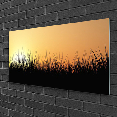 Pintura em vidro Grama Natureza Planta