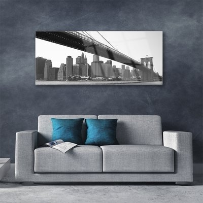 Quadro de vidro Arquitetura da Cidade da Ponte