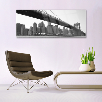 Quadro de vidro Arquitetura da Cidade da Ponte