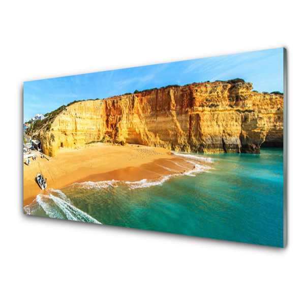 Pintura em vidro Paisagem da Baía