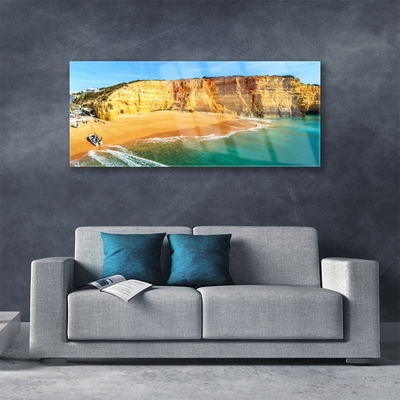 Pintura em vidro Paisagem da Baía