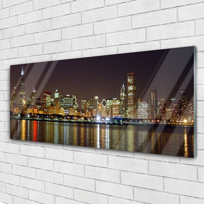 Pintura em vidro Casas da Cidade