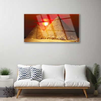 Pintura em vidro Arquitetura das Pirâmides