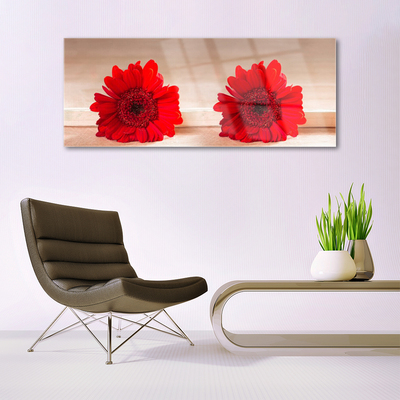 Pintura em vidro Planta de flores