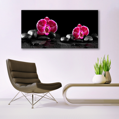 Pintura em vidro Orquídea para o Quarto