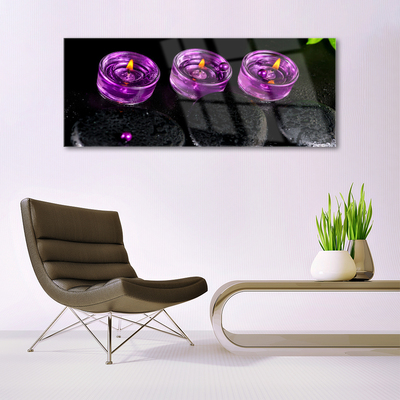 Pintura em vidro Vela Spa Art
