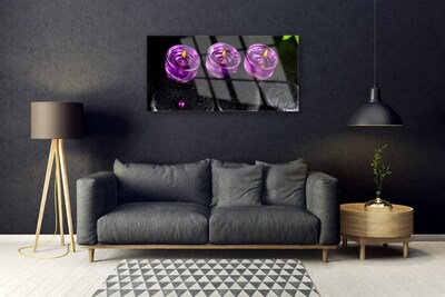 Pintura em vidro Vela Spa Art