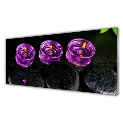 Pintura em vidro Vela Spa Art