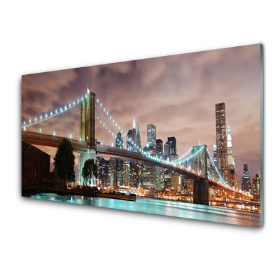 Quadro de vidro Arquitetura da Cidade da Ponte