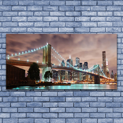 Quadro de vidro Arquitetura da Cidade da Ponte