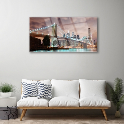 Quadro de vidro Arquitetura da Cidade da Ponte