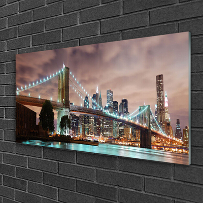 Quadro de vidro Arquitetura da Cidade da Ponte