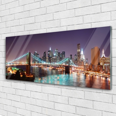 Quadro de vidro Arquitetura da Cidade da Ponte