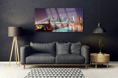 Quadro de vidro Arquitetura da Cidade da Ponte