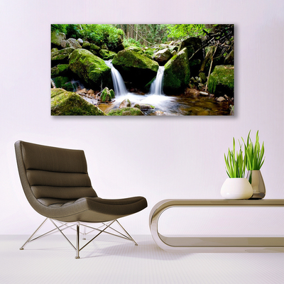 Quadro de vidro Cachoeira Rochas Natureza