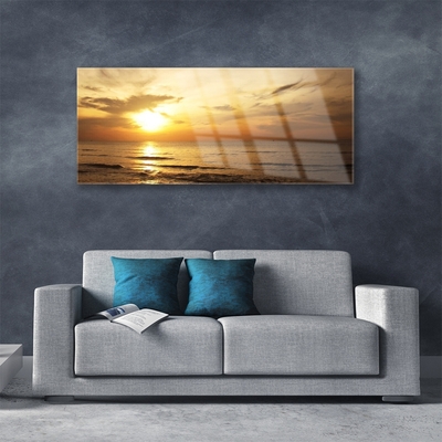 Pintura em vidro Paisagem Marinha