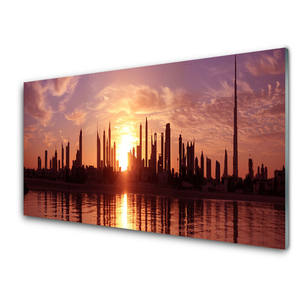 Quadro de vidro Casas da Cidade