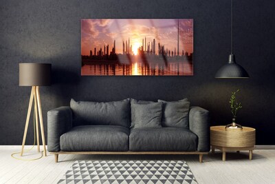 Quadro de vidro Casas da Cidade