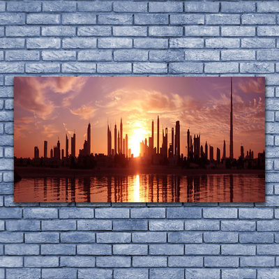 Quadro de vidro Casas da Cidade