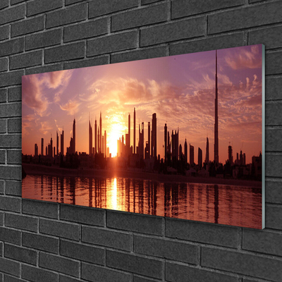 Quadro de vidro Casas da Cidade