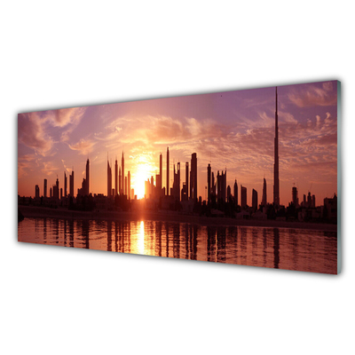 Quadro de vidro Casas da Cidade