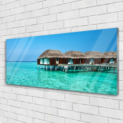 Quadro de vidro Arquitetura do Mar Água
