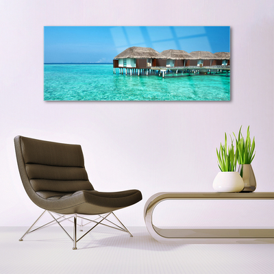 Quadro de vidro Arquitetura do Mar Água