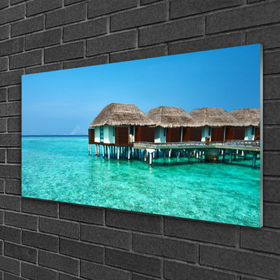 Quadro de vidro Arquitetura do Mar Água