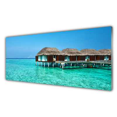 Quadro de vidro Arquitetura do Mar Água