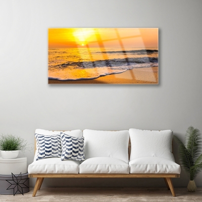 Pintura em vidro Paisagem Marinha