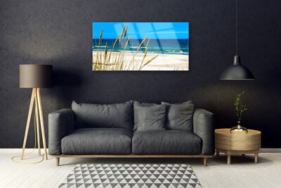 Pintura em vidro Paisagem da Praia do Oceano