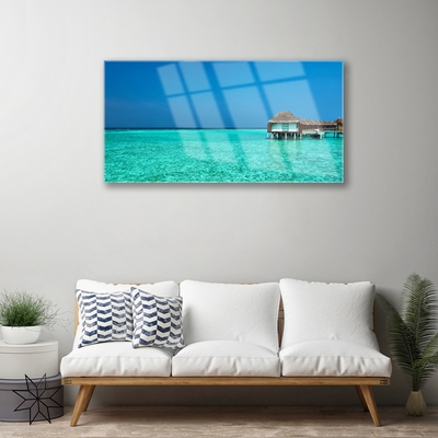 Quadro de vidro Paisagem Marinha