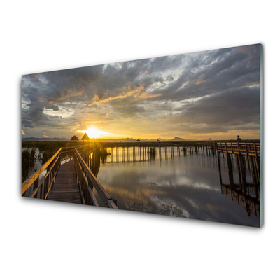 Quadro de vidro Arquitetura da Ponte Marítima