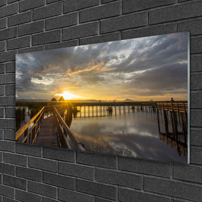 Quadro de vidro Arquitetura da Ponte Marítima