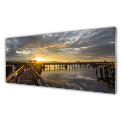 Quadro de vidro Arquitetura da Ponte Marítima