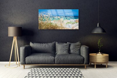 Pintura em vidro Paisagem de praia