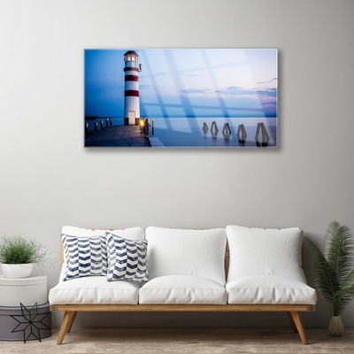 Quadro de vidro Arquitetura do Farol