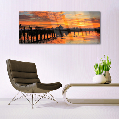 Pintura em vidro Arquitetura da Ponte Marítima