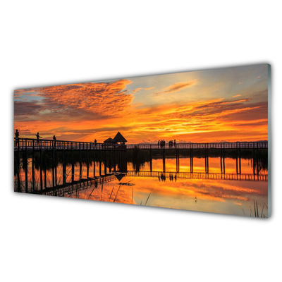 Pintura em vidro Arquitetura da Ponte Marítima