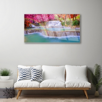 Quadro de vidro Cachoeira da Natureza