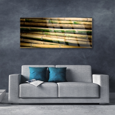 Pintura em vidro Natureza da planta de bambu