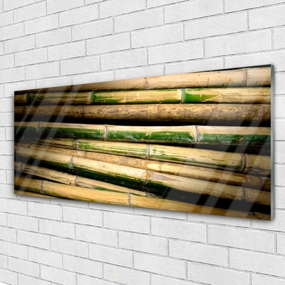 Pintura em vidro Natureza da planta de bambu