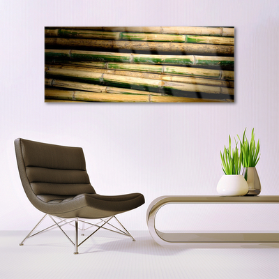 Pintura em vidro Natureza da planta de bambu