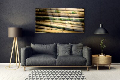 Pintura em vidro Natureza da planta de bambu