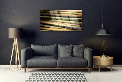 Pintura em vidro Natureza da planta de bambu